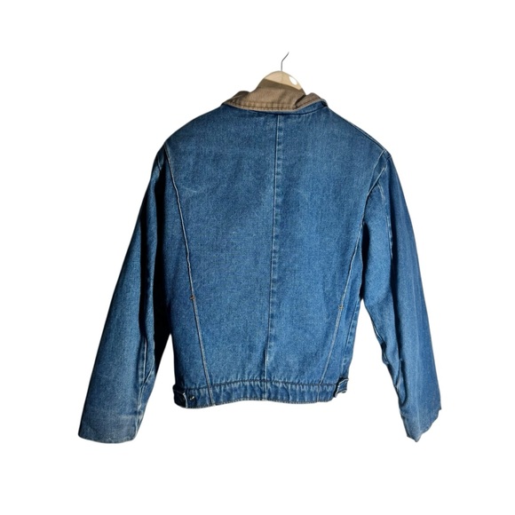 Vintage Key Imperial Denim Sherpa Lined Trucker Jacket Corduroy Size USA 80s - Picture 4 of 5